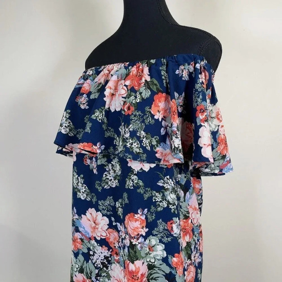 🌟✨2 for $30✨🌟 Love Tree Floral Off Shoulder Dress - Picture 4 of 7